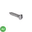 Nerezový vrut samořezný (4,2x19mm) půlkulatá hlava, DIN7981TX/A2 /AISI304