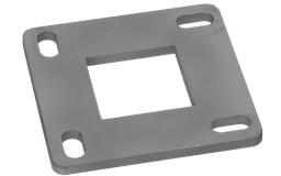 Kotviaca platňa (90x90x4mm), otvor: 40.1x40.1mm, bez povrchovej úpravy /AISI304