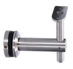 Držák madla ø42.4mm pevný, broušená nerez AISI304
