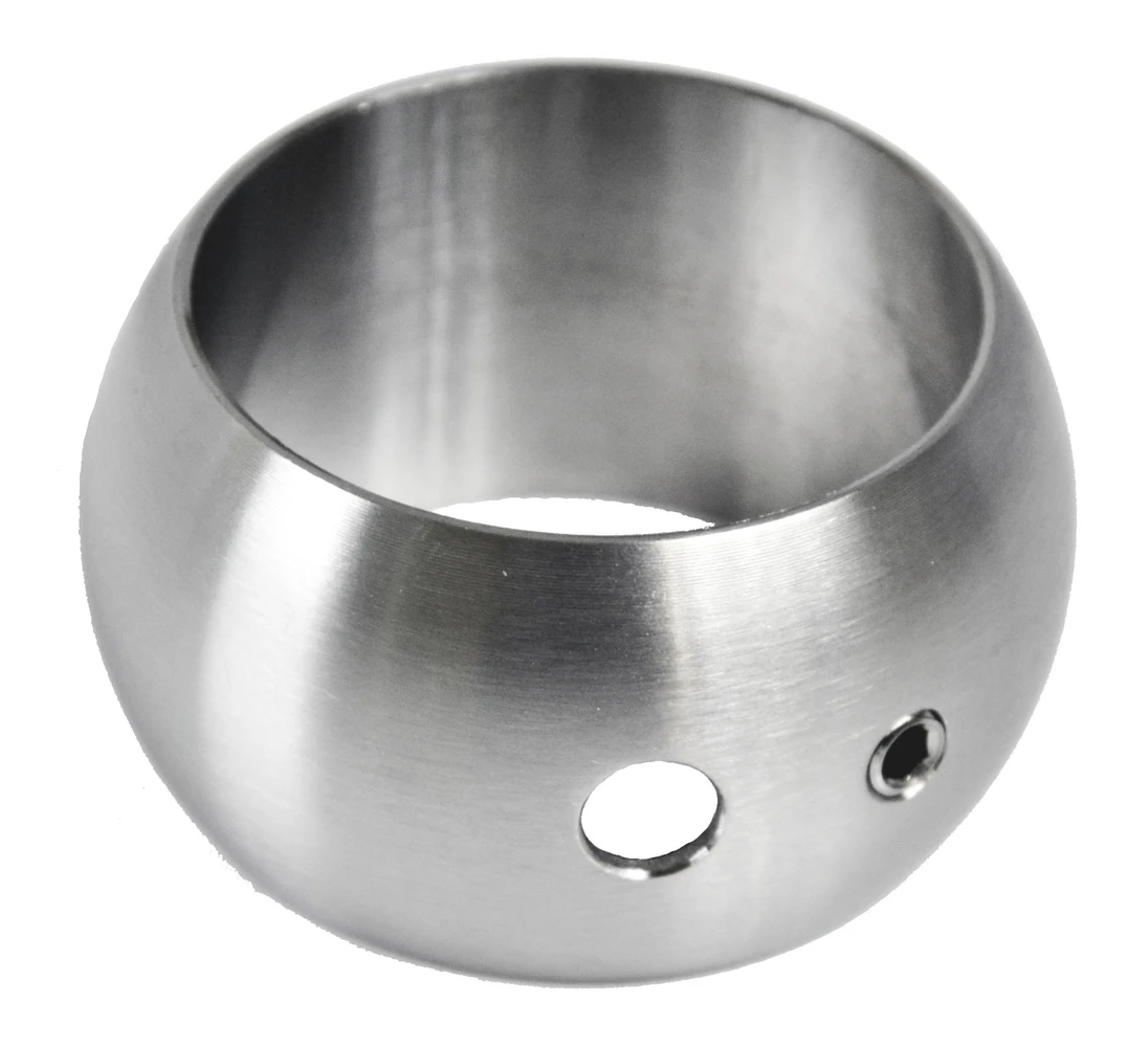 Držák madla, prstenec na ø42.4mm, broušená AISI304