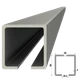 C profil 80x80x5mm L-7000mm pozinkovaný, pre samonosný systém posuvnej brány, cena za 7m, možnosť dodania len rozvozom Kovian