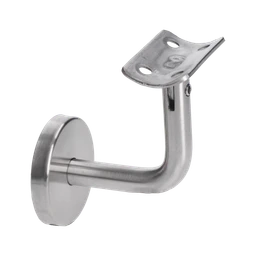 Držiak madla ø42.4mm, nastaviteľný s krytkou, brus AISI304