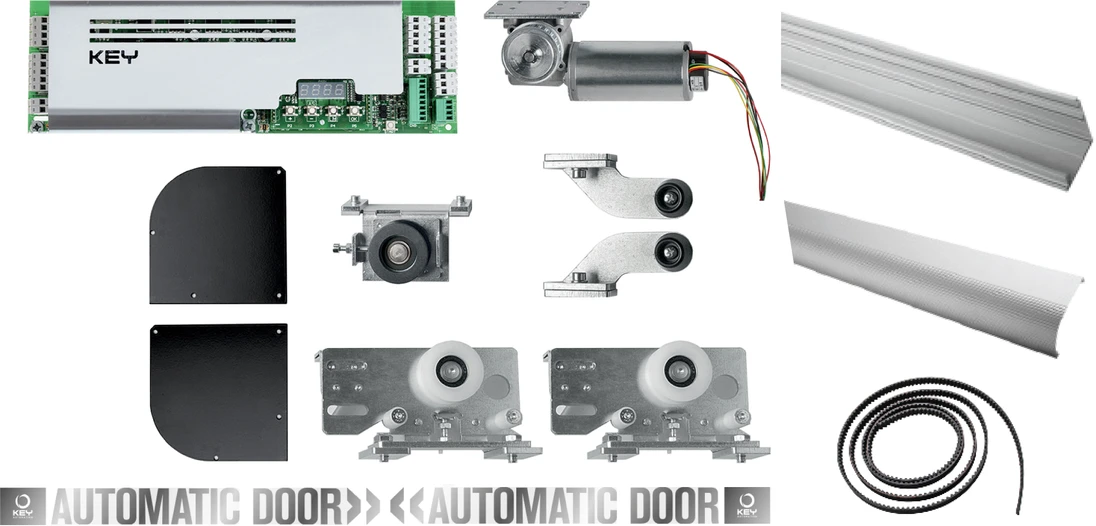 pohon pre automatické dvere dvojkrídlo L=7000mm 2+2,max160kg