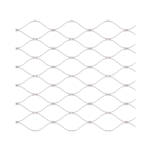 Nerezová lanková sieť, 1,0m x 5m (šxd), oko 60x104 mm, hrúbka lanka 2mm, AISI316 - slide 3