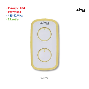 Vysílač LITE MINI NOA 4kanál, 433MHz, pevný/plovoucí kód - slide 2