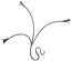 Kovářský ornament H 950 x L 880 mm,  ø 12mm, hladký profil