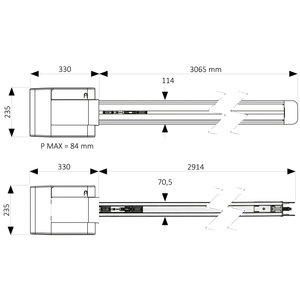 HALO 700N pohon pre sekcionálnu bránu do 11m2/90kg - slide 5