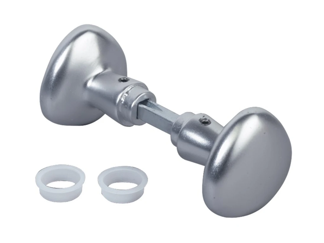 LOCINOX® 3006R klučka - otočná guľa, materiál: eloxovaný hliník (strieborný), hriadeľ 8x8x90 mm, cena za PÁR