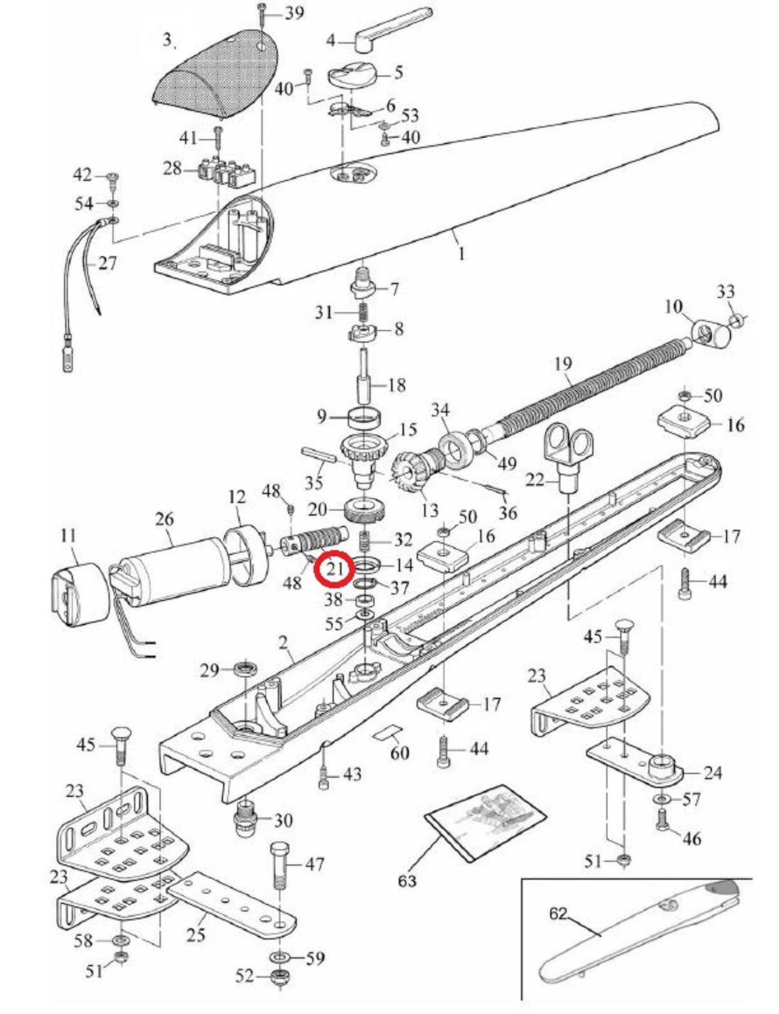 MHOUSE PMDVSF8R04.4610 slimák prevodovky motora WG1