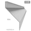 Z-profil-lamela L-4000mm, 23x40x20x1,5mm s vystuženou hranou 10mm, zinkovaný plech, použitie pre plotovú výplň v kombinácii s KU35Zn a profilom 35mm,40mm alebo špeciálom KJL70x34x55x2, cena za 4m kus