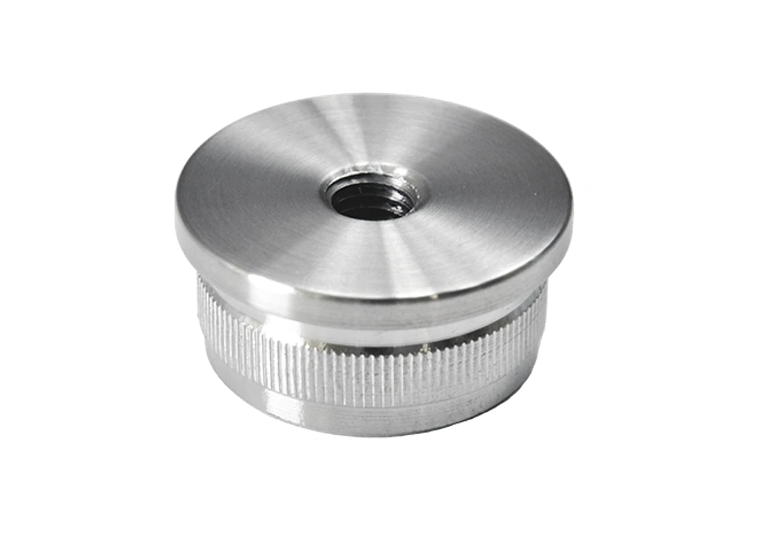 Spodek držáku madla, M8 na trubku ø33.7mm, AISI304
