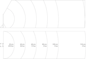 vonkajšie LED osvetlenie VERTICAL - biela farba, inštalácia vertikálne (do zeme), H = 246mm, celohliníkové telo - slide 1