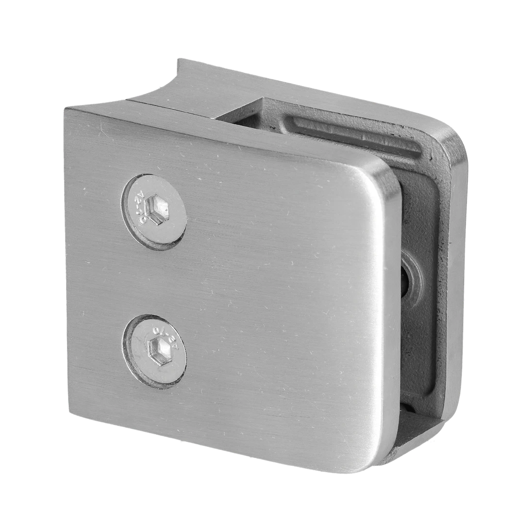 Svorka na trubku ø42.4mm, sklo 8-12.76mm,brúsená AISI304