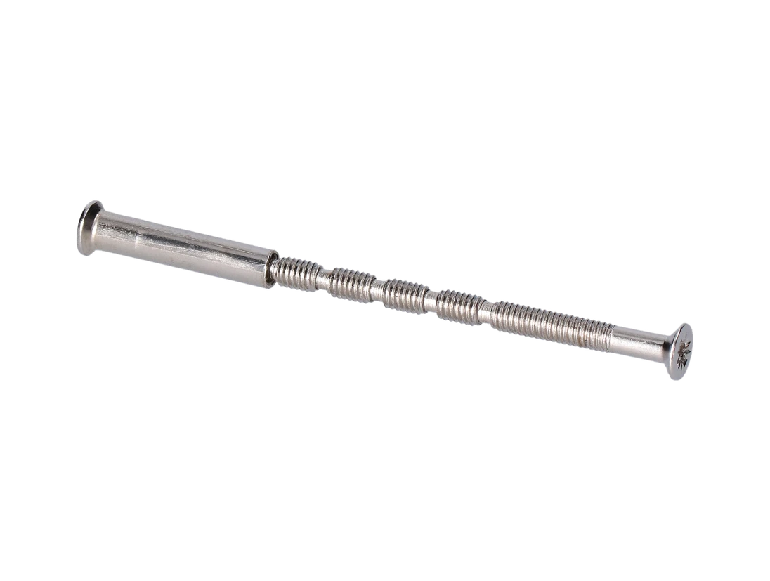 Šroub pro montáž kliky na dveře 4x60mm, pochromovaná ocel