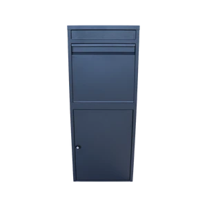 Box na balíky (410x385x1020mm) s prepadovou lištou na ochranu balíkov, hrúbka 0.8mm), max. veľkosť balíka: 320x300x260mm, farba: RAL 7016 (antracit) - slide 0