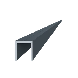 Poškodený U profil 20.5x22mm, L-6000mm, prášková štruktúra RAL7016 - slide 0