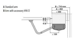 predĺžené rameno pohonu HYPPO pre brány s uchytením až 450mm hlboko - slide 1