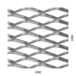 DOPRODEJ! Tahokov AL, kosočtvercové oko, můstek: 11mm, 1000x2000x1.5mm