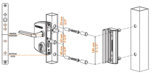 LOCINOX® DRILL-FIX sada náradia pre montáž zámkov a dorazových líšt LOCINOX® - slide 2