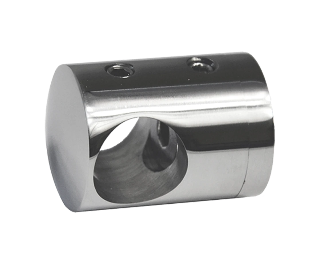 Držák tyče ø 14mm, plochý (30x22mm), leštěná nerez / AISI304