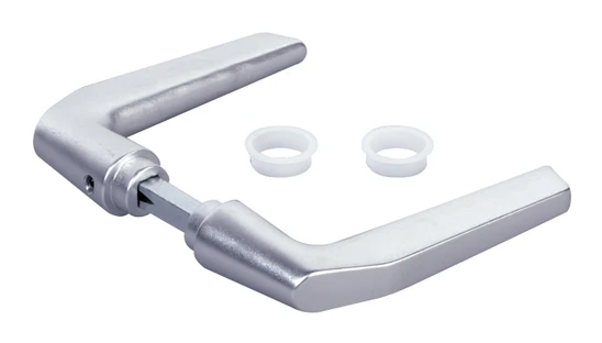 LOCINOX® 3006M hliníková kľučka, materiál: eloxovaný hliník (strieborný), hriadeľ 8x8x60 mm, cena za PÁR