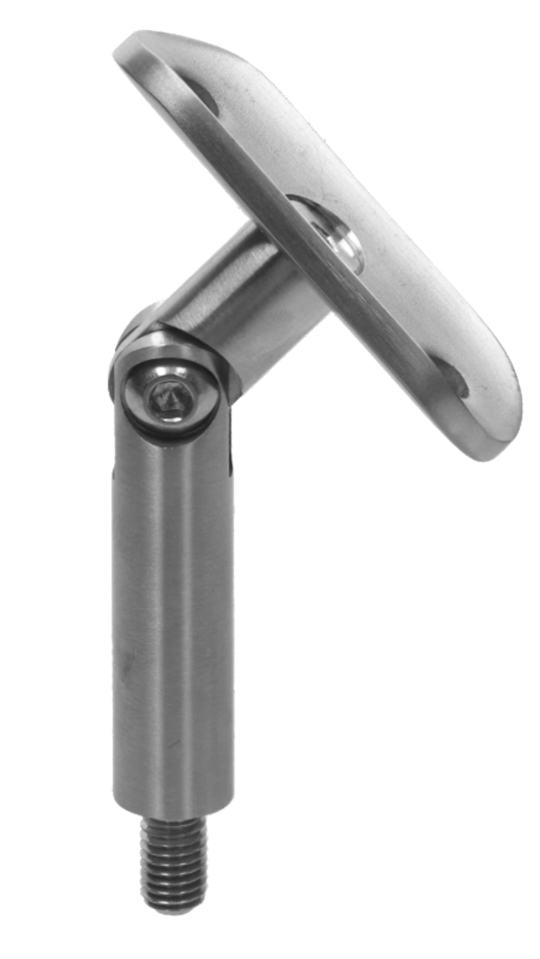 Držák madla ø42.4mm s kloubem, M8, broušená AISI304