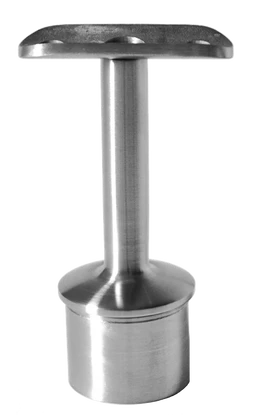 držiak madla pevný na trubku ø 42.4mm (80x64mm) na madlo ø42.4 mm, brúsená nerez K320 /AISI304