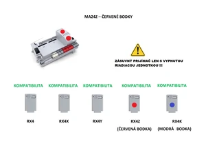 900MA24 základ riadiacej jednotky CT-14AB2 24V bez relé modulov, nutné 9 DYL, kompatibilná len s prijímačom RX44, RX4X, RX4Y a nie je kompatibilná s RX4Z!!! - slide 2