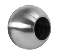 guľa koncová ø 25mm na trubku ø 12mm, otvor ø 12.2mm, brúsená nerez K320 /AISI304 - slide 0