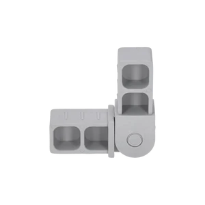 Plastová spojka - pohyblivý rohový kus vhodný do profilu veľkosti 20x20x1.5 - slide 2
