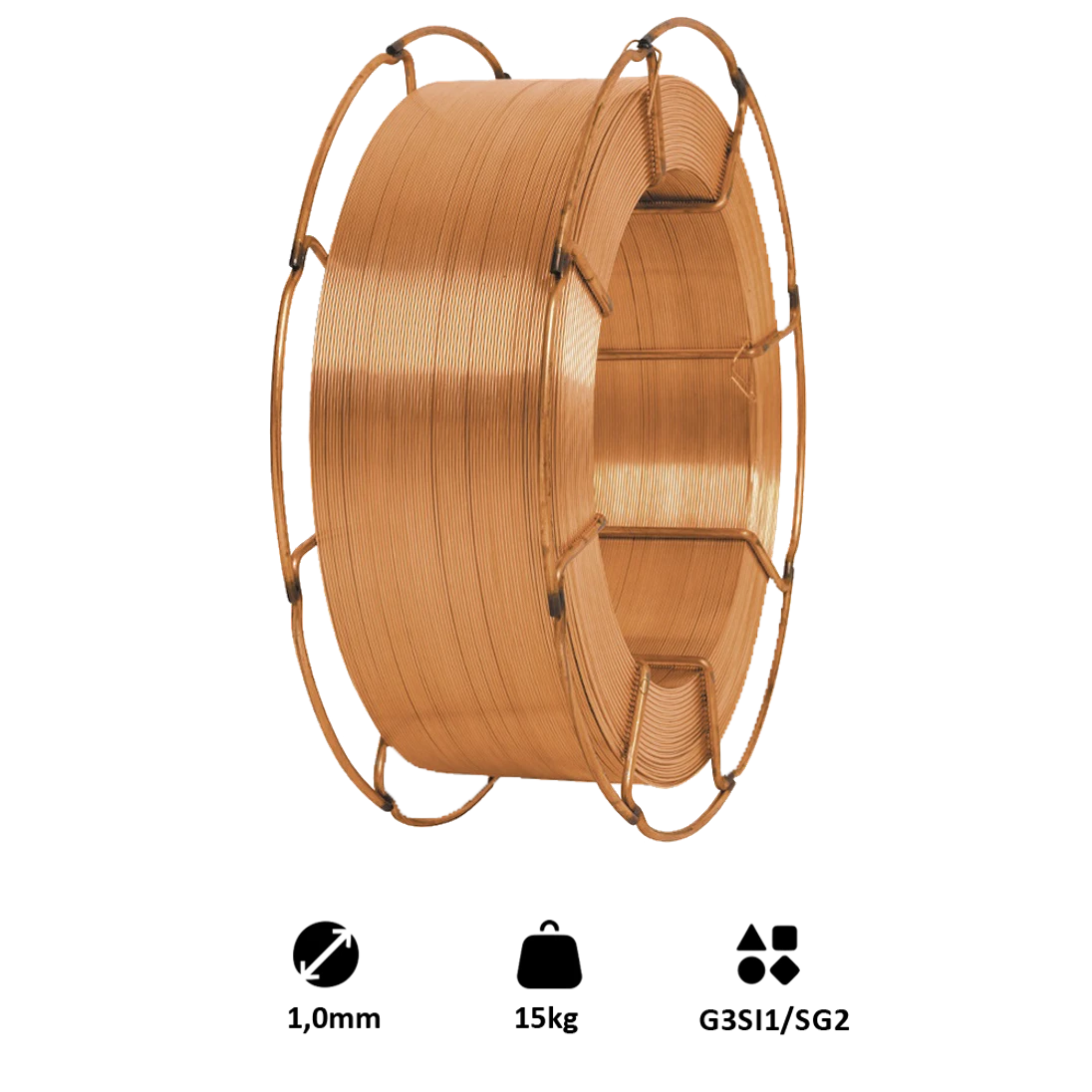 drôt zvárací 1.0mm-MIG/MAG(CO2), G3Si1/SG2, 15kg