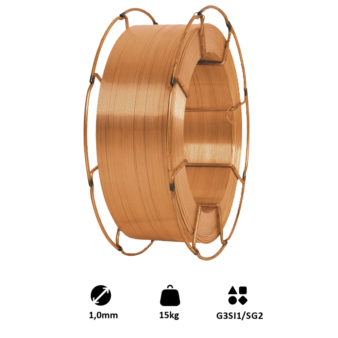 Drát svařovací 1,0mm-MIG/MAG(CO2), G3Si1/SG2 15kg