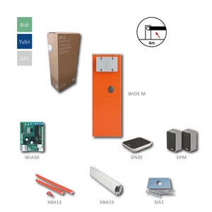 KIT-automatická závora do 4m (24V, 300W, 140Nm) s elektronikou WIA20R10 (integrovaný přijímač), 1x SIA1, 1x XBA19, 1x XBA13, 1x ON2E, 1pár EPM - slide 0