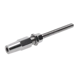Úchyt pro lanko ø3mm, závit M6, broušená AISI304
