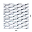 Tahokov Zn kosočtvorcové oko: 62 x 25 mm, můstek: 9 mm (1000x2000 x 1,5 mm)