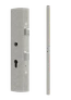 Pozinkovaný profil 60x40x1,5mm H-2000mm se zámkem, vhodný pro rám branky, bez povrchové úpravy