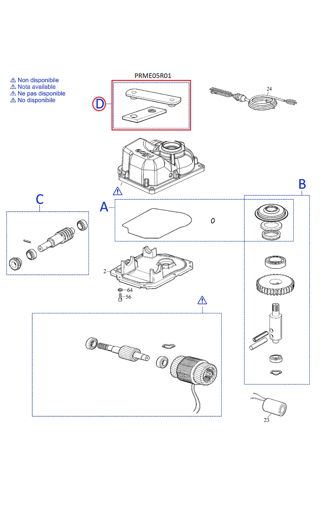 PRME05R01 kit pre METRO3000R01/ME3010