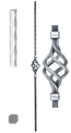 Stĺp zabradlia 25x25mm, 1300mm