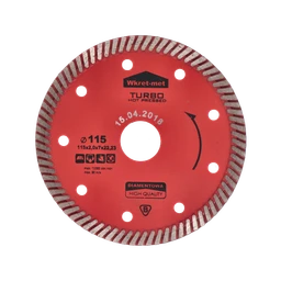 Turbo diamantový kotúč lisovaný za tepla 115 x 2,2 x 22 mm