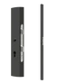 profil 60x40x1,5mm H-2000mm so zapusteným zámkom, vhodný pre rám bránky, bez povrchovej úpravy