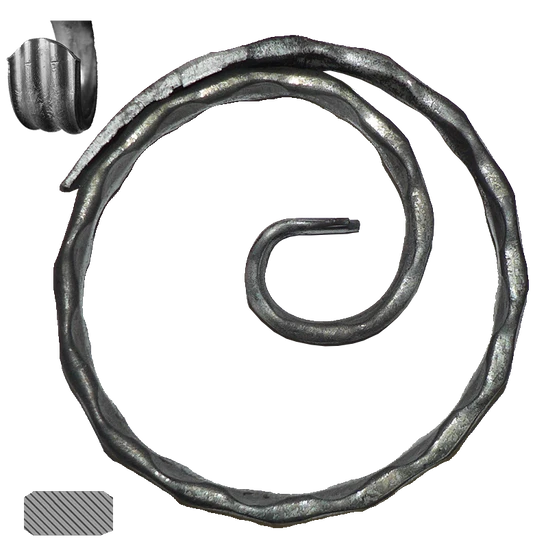 kruh (ø 100mm), 12x6mm, zdobený, široké rozkutie