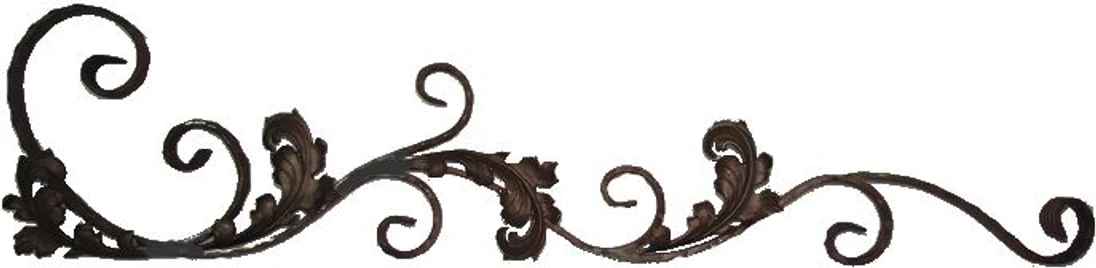 Kovářský ornament H 1350 x L 310 mm, 30 x 8 mm