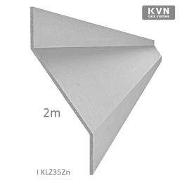 Z-profil-lamela L-2000mm, 20x40x20x1,5mm, zinkovaný plech, použitie pre plotovú výplň v kombinácii s KU35Zn a profilom 35mm,40mm alebo špeciálom KJL70x34x55x2, cena za 2 m kus