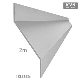 Z-profil-lamela L-2000mm, 20x40x20x1,5mm, zinkovaný plech, použitie pre plotovú výplň v kombinácii s KU35Zn a profilom 35mm,40mm alebo špeciálom KJL70x34x55x2, cena za 2 m kus