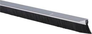 Hliníková těsnící lišta s kartáčem, H = 16 mm, h = 6 mm, L = 14 mm (délka vlasce), A = 5 mm, celková délka 1000mm - slide 0
