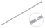 Hrebeň kov 22x22mm, L-2000mm, M4, max do 3500kg, pozinkovaný, cena za kus