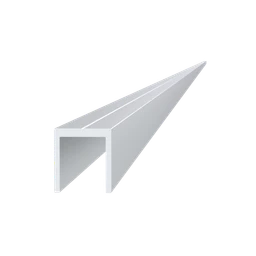 Poškodený U profil 20.5x22mm, L-6000mm, hliník bez povrchovej úpravy