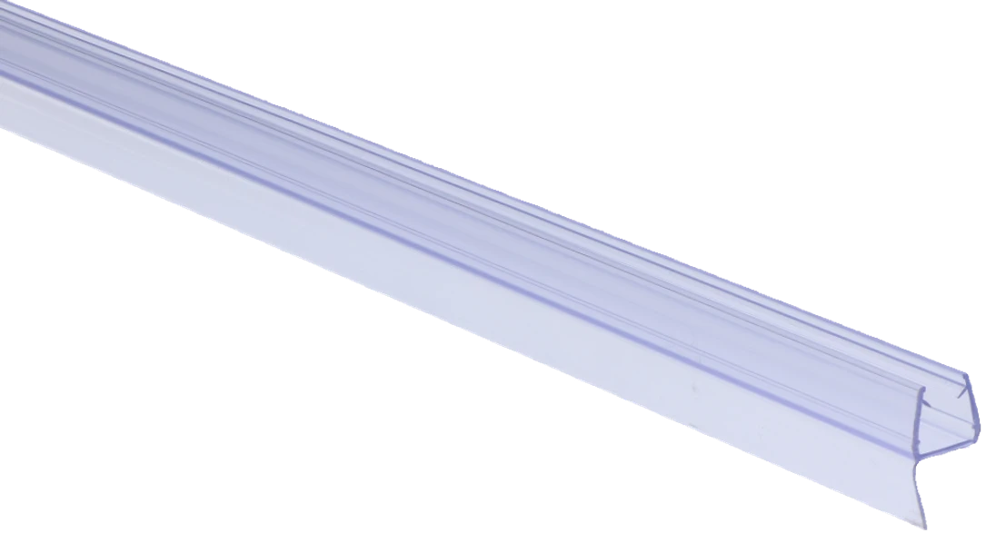 Plastové tesnenie na sklo 10mm, L-2200mm