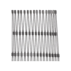 Nerezová lanková síť, 0,8 m x 5m (šxd), oko 50x50 mm, tloušťka lanka 2 mm, AISI316, síť neni ukončena oky pro provlečení lanka - slide 2