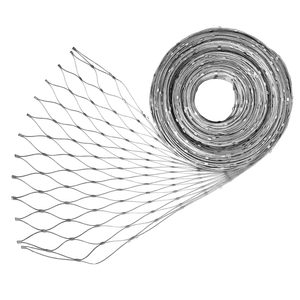 Nerezová lanková sieť, 0,8m x 25m (šxd), oko 60x104 mm, hrúbka lanka 2mm, AISI316 (V nerozloženom stave má sieť 29,8m) - slide 2